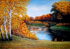 Autumn landscape. Artist: Anna Shapovalenko